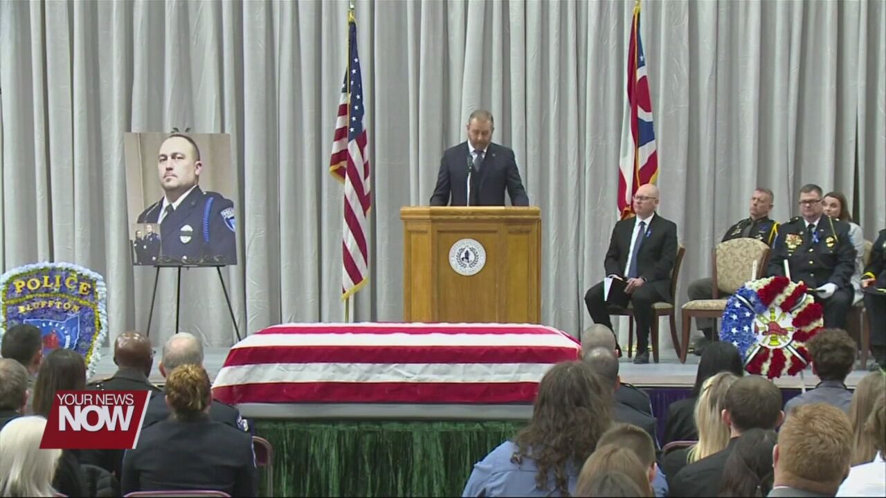 Funeral service held for Fallen Bluffton Officer; Many share how Dominic Francis left an impact